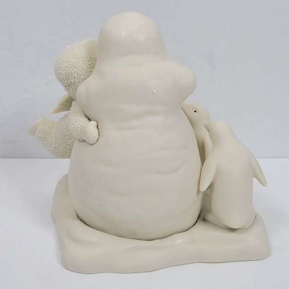 Department 56 Snowbabies "All We Need Is Love" Figurine With Snowman & Penguins - Picture 5 of 9